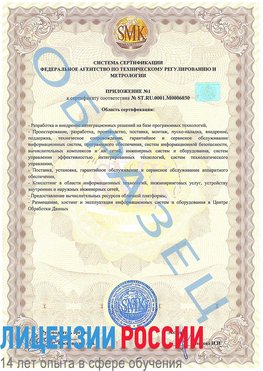 Образец сертификата соответствия (приложение) Жигулевск Сертификат ISO 27001